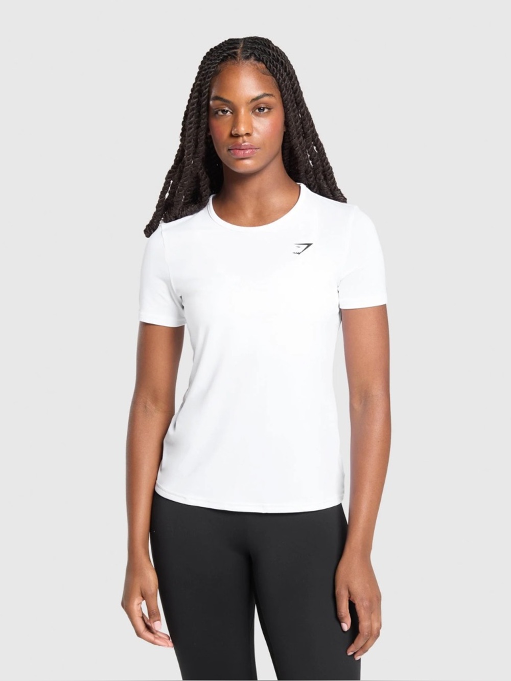 Gymshark White training top size Small